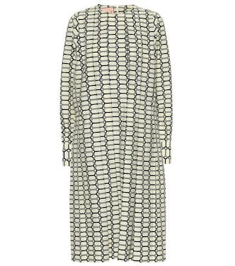 Printed cotton midi dress | Plan C