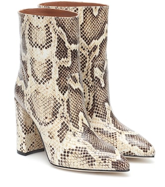 Botines de piel efecto serpiente | Paris Texas