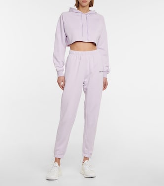Cropped-Hoodie aus einem Baumwollgemisch | Adam Selman Sport