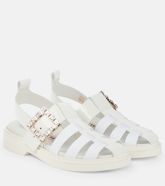 Sandali Viv 'Rangers Strass in pelle | Roger Vivier