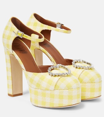 Camille 130 embellished platform pumps | Malone Souliers