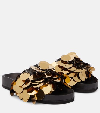Sandales en cuir à ornements | Rabanne