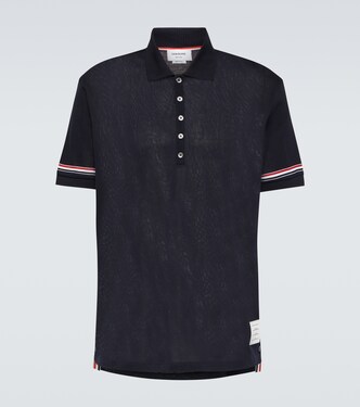 Polo de algodón con rayas | Thom Browne