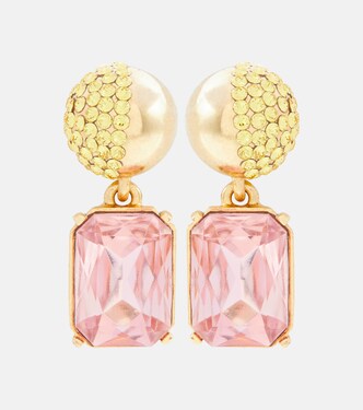Pendientes adornados con cristales | Oscar de la Renta