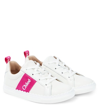 Sneakers in pelle con logo | Chloé Kids