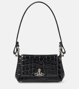 Bolso al hombro Hazel Small de piel grabada | Vivienne Westwood