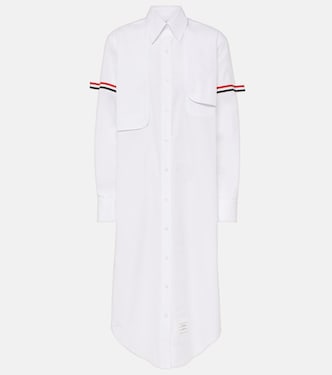 Robe chemise RWB Stripe en coton | Thom Browne