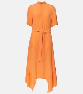 Iconic silk crêpe de chine midi dress | Stella McCartney