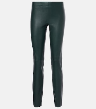 Pantaloni slim Jacky in pelle | Stouls