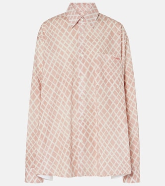 Camisa de popelín de algodón a cuadros | Marni