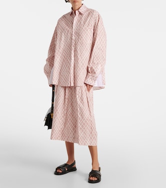 Camisa de popelín de algodón a cuadros | Marni