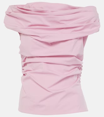 Draped cotton-blend top | Magda Butrym