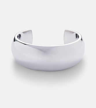 Puffy 10kt rhodium-plated brass cuff  | Jennifer Fisher