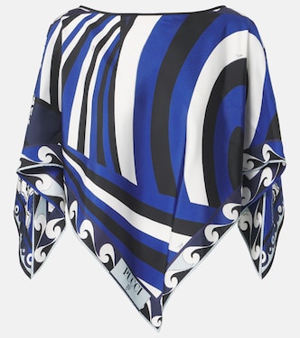 Mantella Iride Festa in twill di seta | Pucci