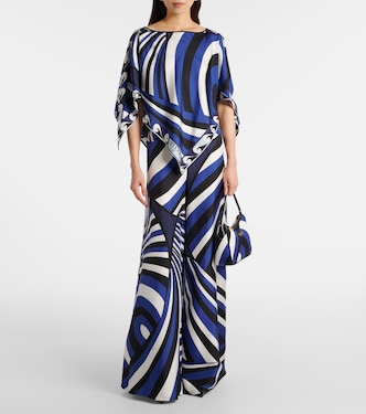 Mantella Iride Festa in twill di seta | Pucci