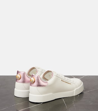 Baskets Portofino en cuir à ornements | Dolce&Gabbana