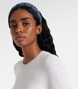 Diadema de denim con GG   | Gucci