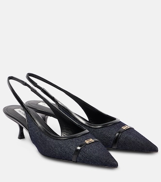 Denim slingback pumps | Victoria Beckham