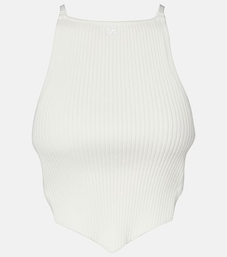 Top in maglia a coste con cut-out | Courrèges