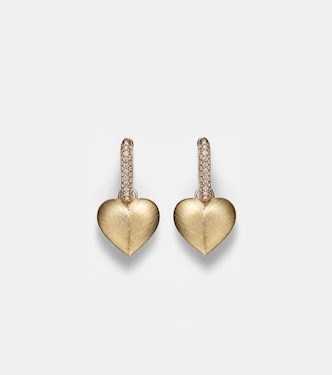 Boucles d'oreilles Heart en or 18 ct et diamants | Shay Jewelry