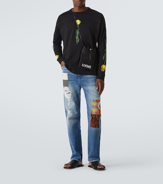 Jeans rectos con patchwork | Loewe