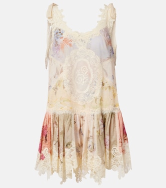 Robe Cascadian en coton à fleurs | Zimmermann
