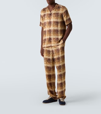 Camisa bowling a cuadros en jacquard | Dries Van Noten