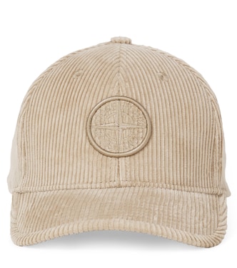 Compass cotton corduroy baseball cap | Stone Island Junior