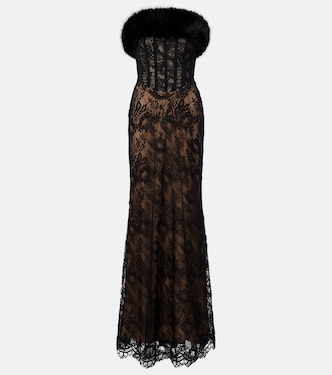 Robe longue en dentelle | Elie Saab