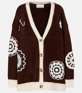 Cardigan mit Häkelstrick | Alémais