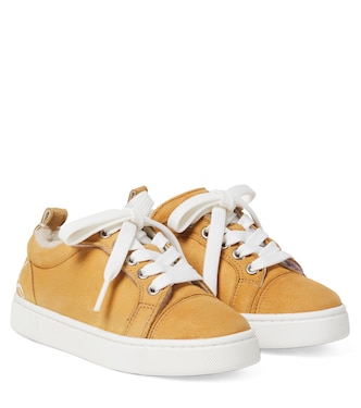 Sneakers Funnyto aus Veloursleder mit Shearling | Christian Louboutin Kids