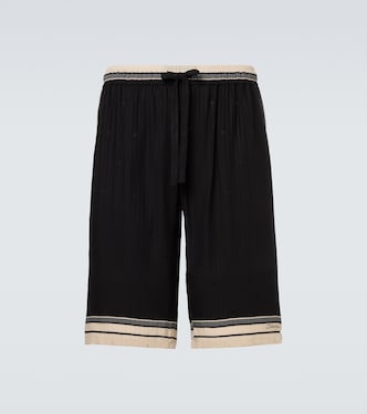 Striped silk Bermuda shorts | Dolce&Gabbana
