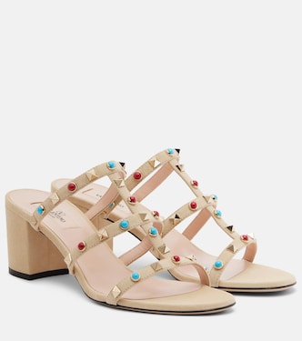 Embellished suede sandals | Valentino Garavani
