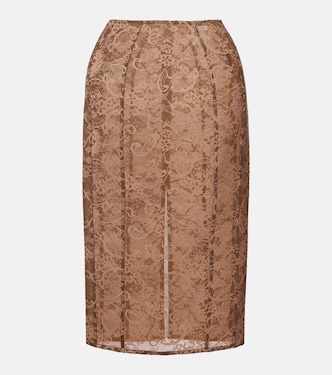 Floral lace midi skirt | Acne Studios