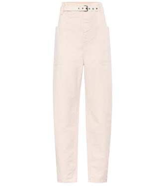 Rinny high-rise cotton-blend pants | Marant Etoile