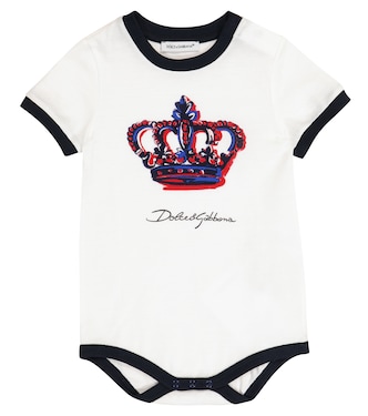 Baby - Body in cotone con stampa | Dolce&Gabbana Kids