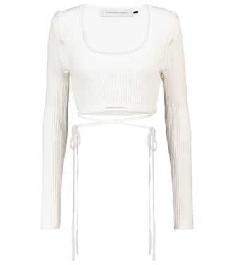 Crop top de punto acanalado | Christopher Esber