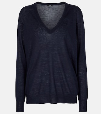 Cashair cashmere V-neck sweater | Joseph