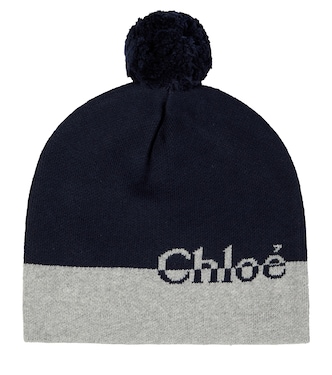 Beanie aus Baumwolle und Wolle | Chloé Kids