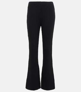 Pantalon évasé raccourci en coton mélangé | Vince