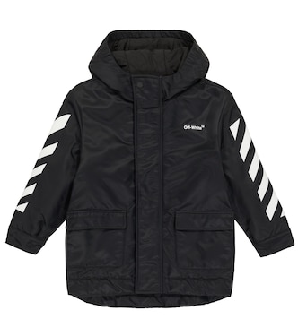 Cappotto in nylon con logo | Off-White Kids
