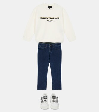 Sweatshirt aus einem Baumwollgemisch | Emporio Armani Kids