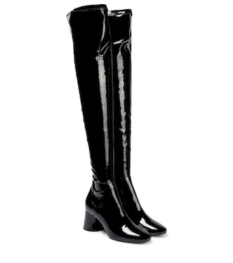 Wythe over-the-knee patent leather boots | Khaite