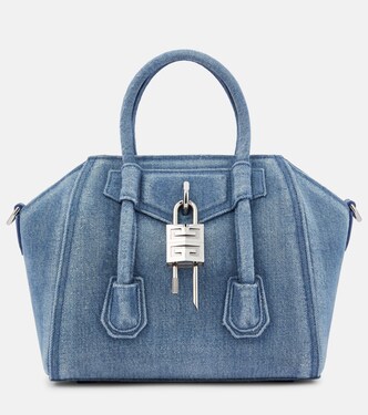 Tote Antigona Lock Mini aus Denim | Givenchy