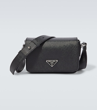 Logo saffiano leather shoulder bag | Prada