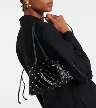 Tote Rockstud Spike Mini aus Leder | Valentino Garavani
