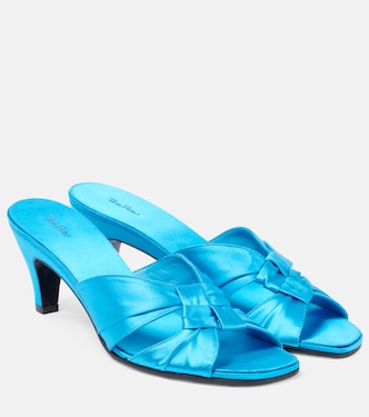 Mules Soft Knot 65 en satin | The Row