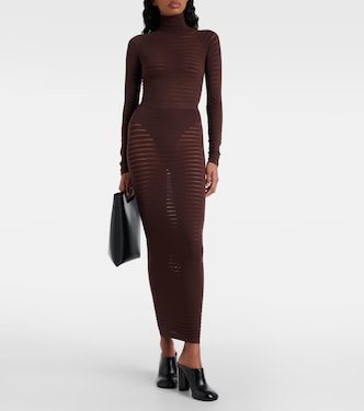 Gonna lunga a tubino a righe | Alaïa