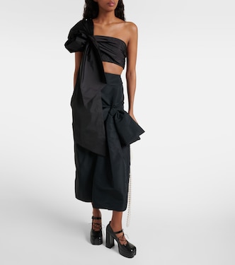 Top cropped con rouches | Simone Rocha