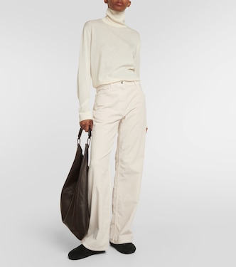 Pantalones flared Dan de pana de algodón | The Row